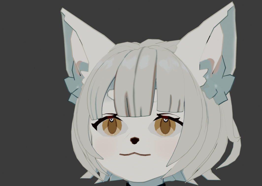 White cat profile